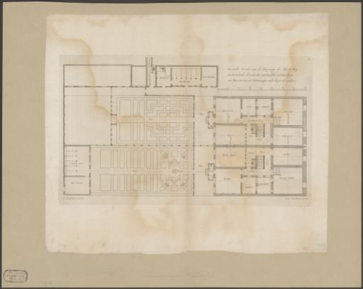 Map of the Trippenhuis in Amsterdam