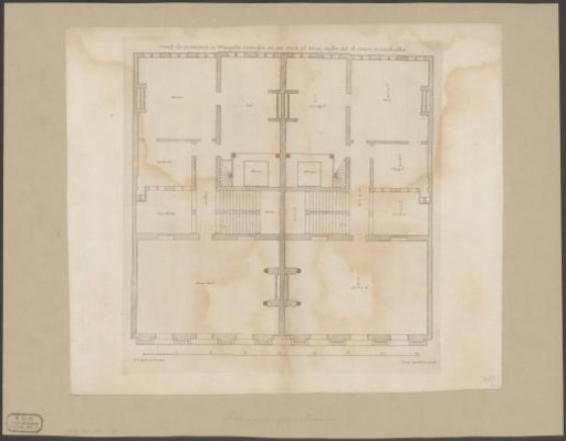 Map of the Trippenhuis in Amsterdam