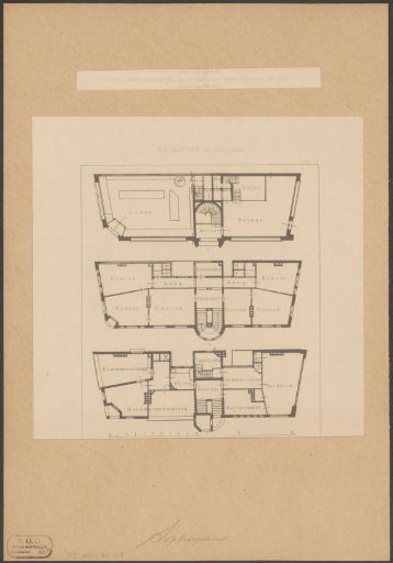 Plan of the office building of the insurance company "De Nederlanden van 1845" in Amsterdam