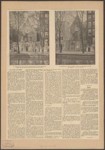 Article on the restoration of the Agnietenskapel on the Oudezijds Voorburgwal in Amsterdam