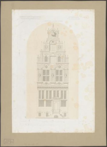 View of a dwelling house on the Oudezijds Voorburgwal in Amsterdam