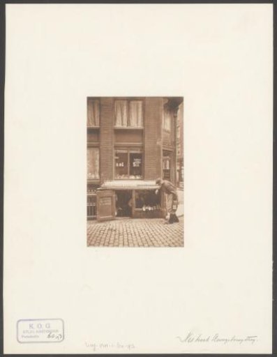 View of a shoemaker in a tavern on the Nes in Amsterdam
