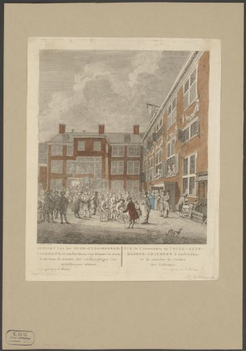Painting sale in the courtyard of the Oudezijds Heerenlogement, Amsterdam