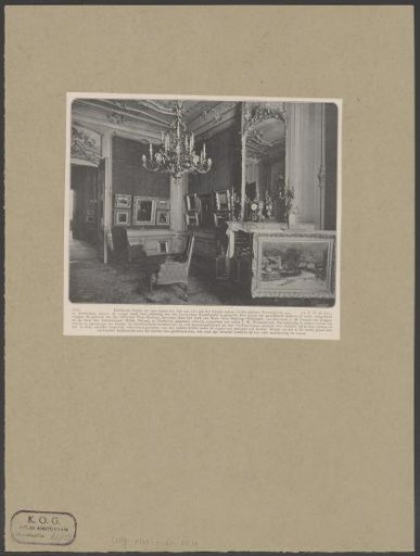 Exhibition hall of the Larensche Art Dealership on the Herengracht in Amsterdam