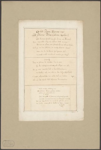 Two poems on the work and a portrait of Johanna Koerten