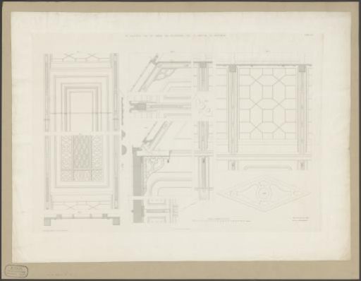 Architectural details of the art hall of the association Arti et Amicitiae in Amsterdam