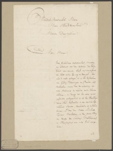 Letter from members of the Amsterdam Drawing Academy to the directors regarding access to the Hinloopen collection