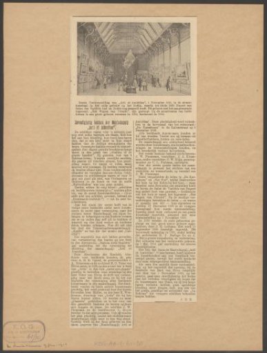 Article on the origins of Art et Amicitiae on the occasion of the 70th jubilee