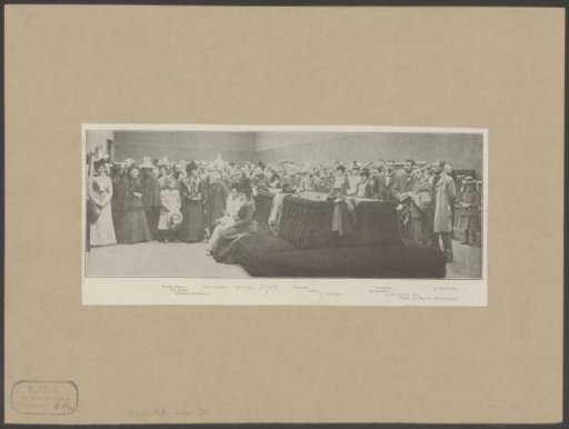 Group portrait of artists in an exhibition hall