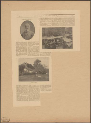Portrait of Hendrik Adriaan Christiaan Dekker, with a biographical article on the occasion of his death