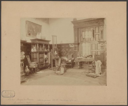 Right side of the painting studio of Meijer Isaäc de Haan in Amsterdam