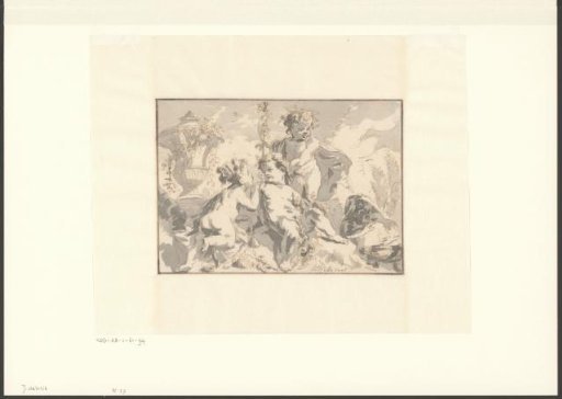 Four Putti by a Vase