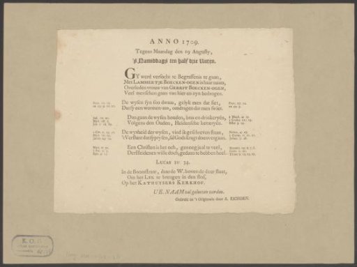 Funeral notice of Lammertje Harmens-Boekenoogen
