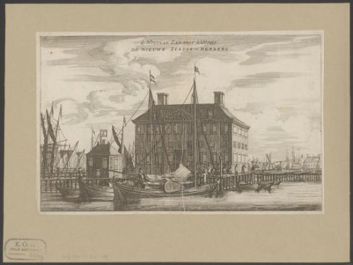 View of the Nieuwe Stadsherberg in Amsterdam