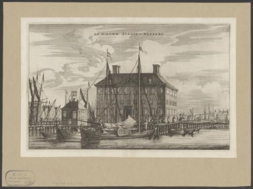View of the Nieuwe Stadsherberg in Amsterdam