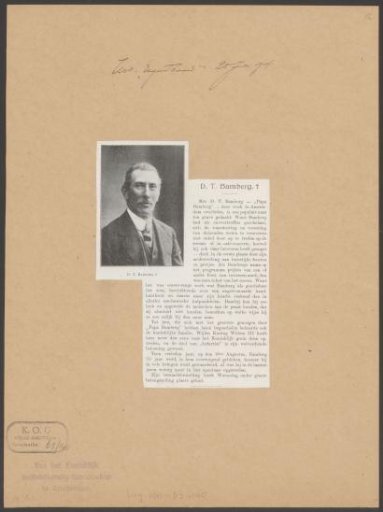 Article on David Tobias Bamberg