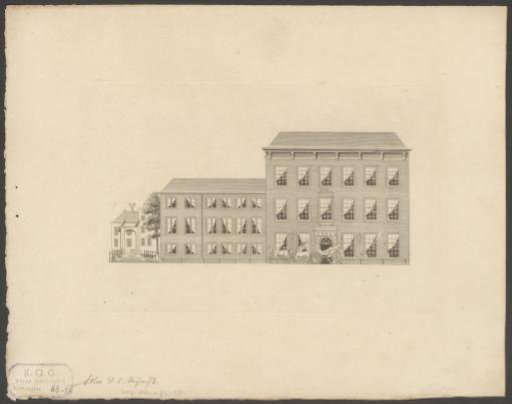 View of the Kloveniersdoelen in Amsterdam