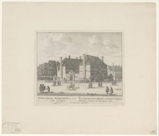 View of the Nieuwezijds Heerenlogement in Amsterdam