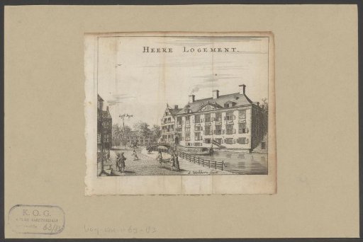 View of the Oudezijds Heerenlogement in Amsterdam