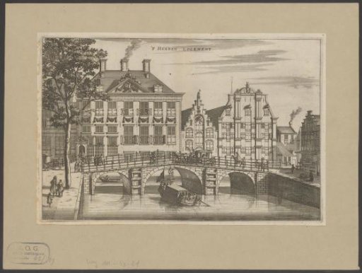 View of the Oudezijds Heerenlogement in Amsterdam