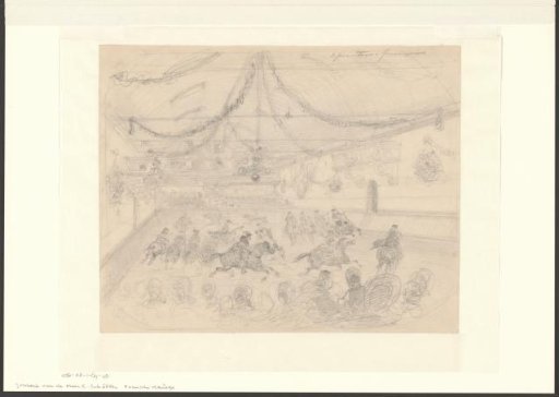 Interior of the French Manege in Amsterdam During Equestrian Games