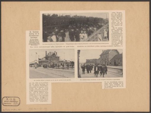 Article on the opening of the Aalsmeer-Haarlem railway line
