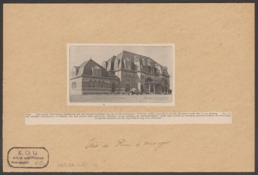 View of Willemspark Station on the Amstelveenseweg, Amsterdam