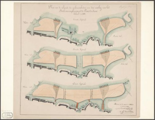 Plan for the Construction of the Westerdok Auxiliary Station in Amsterdam