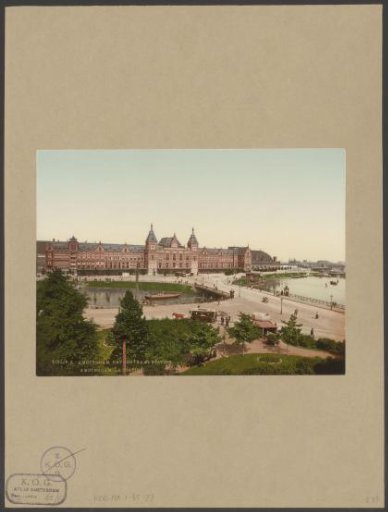 View of Amsterdam Centraal Station from the Victoria Hotel