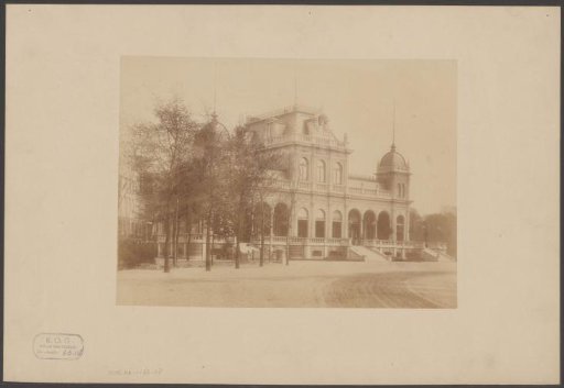 View of the Vondelpark pavilion in Amsterdam