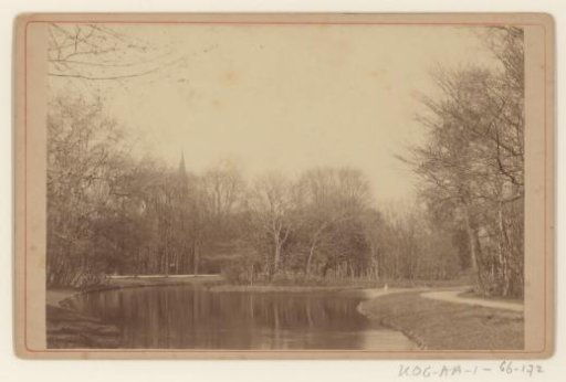 View of a pond in Vondelpark, Amsterdam