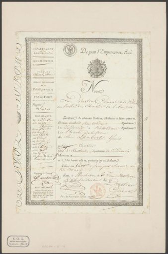 Passport of Gerrit Lamberts