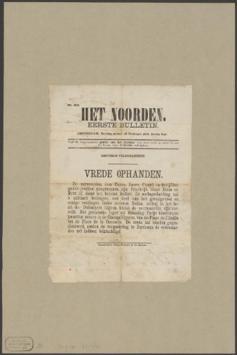 Report on developments in the Franco-German War