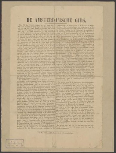 Satirical text on the allocation of Amsterdam districts to certain groups