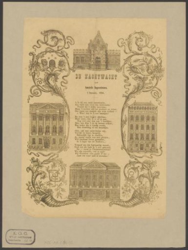 New Year's Wish from the Amsterdam Night Watch for the Year 1854