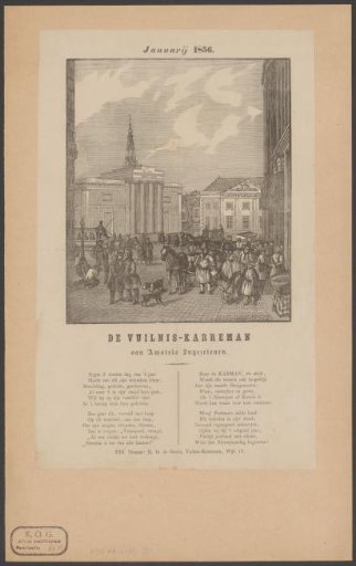 New Year's greeting from the Amsterdam dustmen for the year 1856