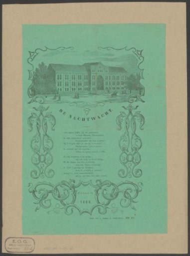 New Year's greeting from the Amsterdam night watch for the year 1866