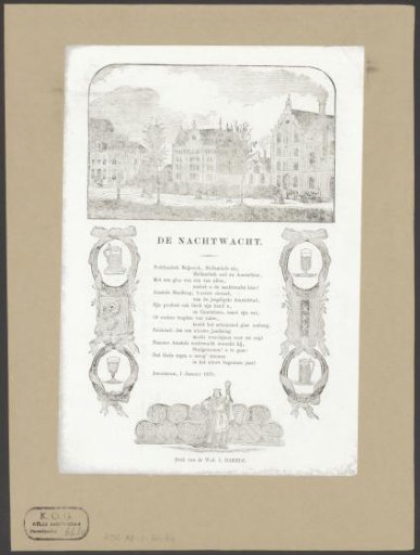 New Year's Wish of the Amsterdam Night Watch for the Year 1873