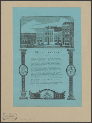New Year's Wish of the Amsterdam Night Watch for the Year 1874