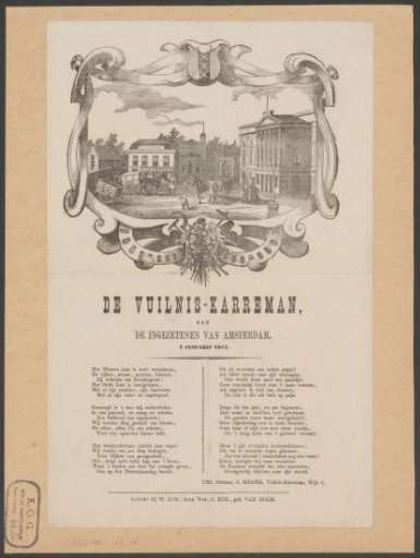 New Year's Wish of the Amsterdam Sanitation Workers for the Year 1875
