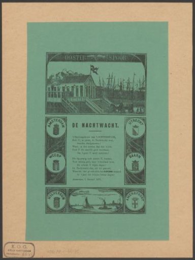 New Year's Wish of the Amsterdam Night Watch for the Year 1875
