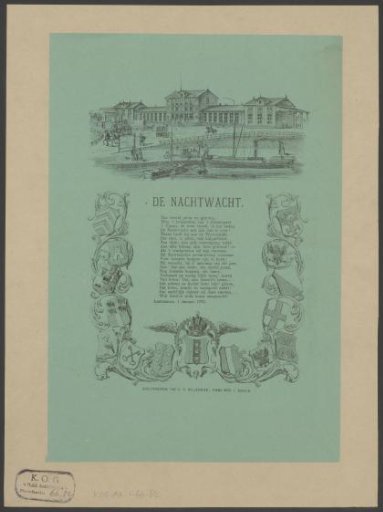 New Year's Wish of the Amsterdam Night Watch for the Year 1879
