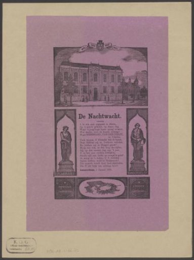 New Year's Wish of the Amsterdam Night Watch for the Year 1876