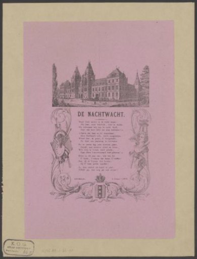 New Year's Wish from the Amsterdam Night Watch for the Year 1878