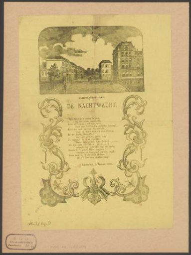 New Year's Wish from the Amsterdam Night Watch for the Year 1880