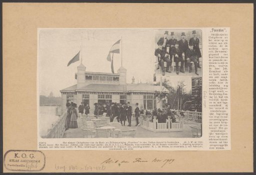 Clubhouse of the Rowing and Sailing Association Poseidon on the Amstel