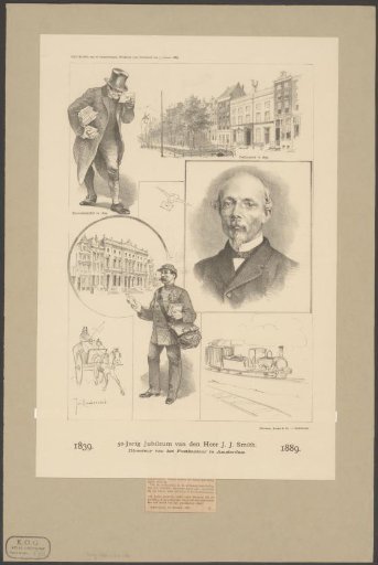 50th Anniversary of Mr. J.J. Smith, Director of the Post Office in Amsterdam