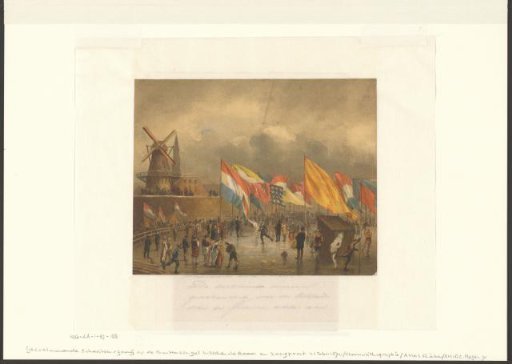 Costumed Ice Festival and Competitive Skating at Slotermeer Bastion, 21 February 1870