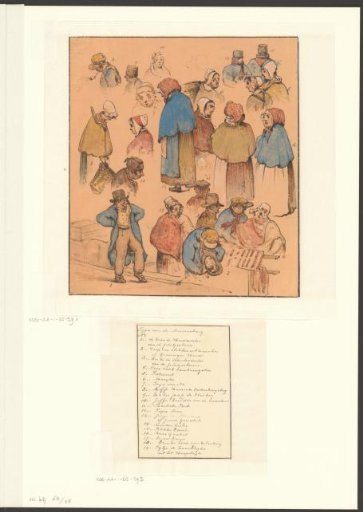 Legend accompanying composition with Amsterdam types from the Nieuwenbrug