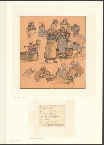 Composition with Amsterdam folk women